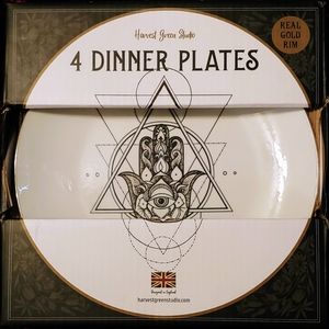 Harvest Green Studio Halloween Dinner Plates